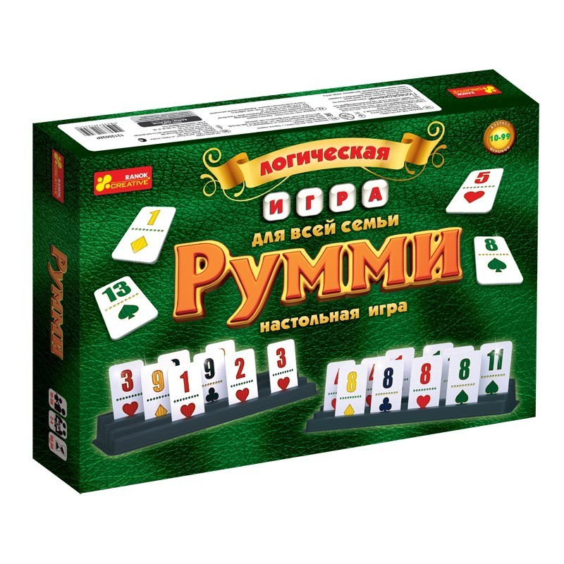 

Логическая настольная игра Ranok Creative "Румми"
