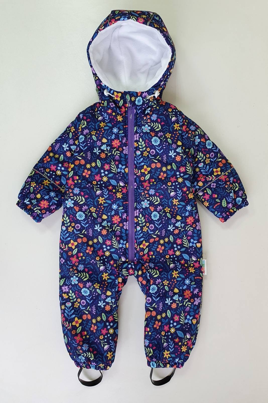 

Зимний комбинезон "Цветы" Activekids 74-80 см 9-12 мес фиолетовый