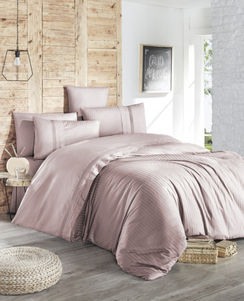 

Постельное белье de luxe ранфорс First Choice Gala pudra евро m016560