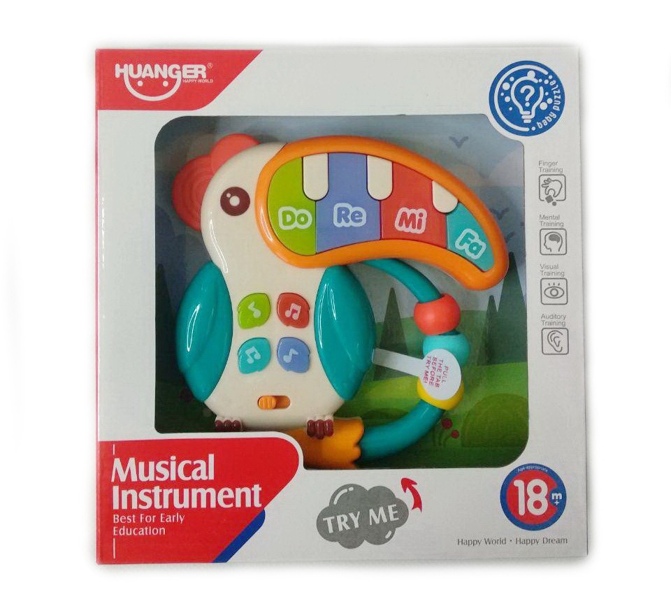 

Развивающая игрушка Huanger пианино музыкальное Тукан