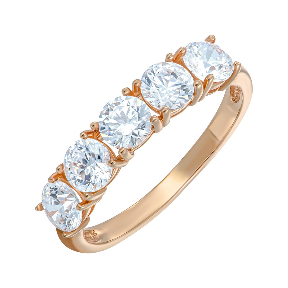 

Кольцо из красного золота с фианитом S Zirconia 000147834 16 размера