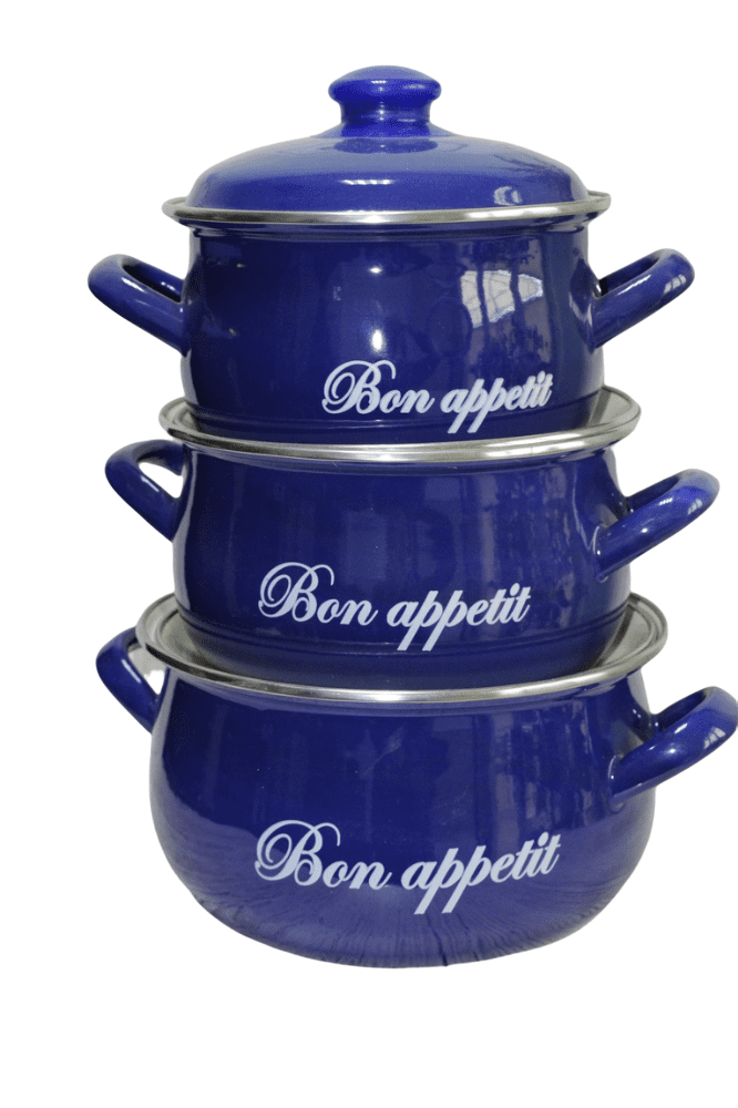 

Набір каструль Interos Bon Appetit Blue 6 предметів (568)