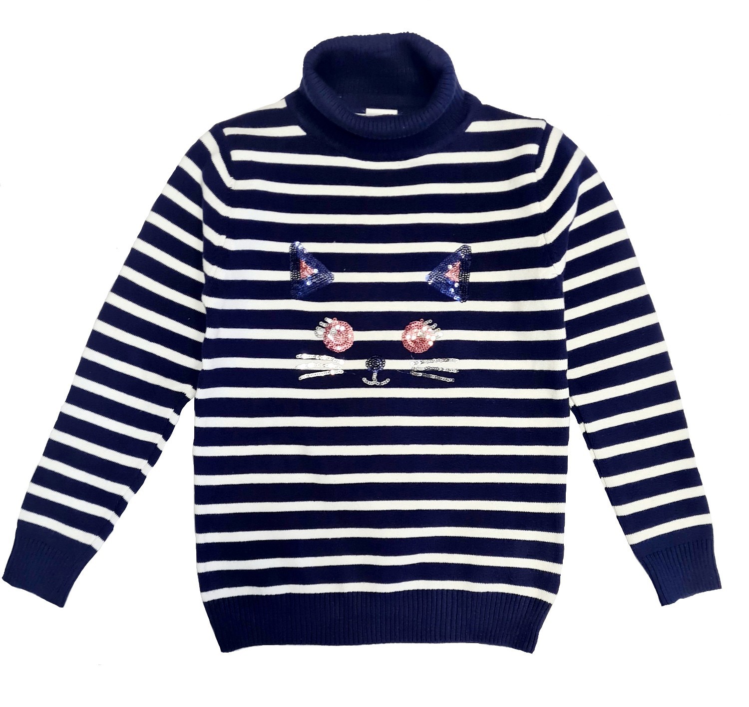 

Гольф для девочки в полоску сине белую Арт. 20140 Liza kids 104р