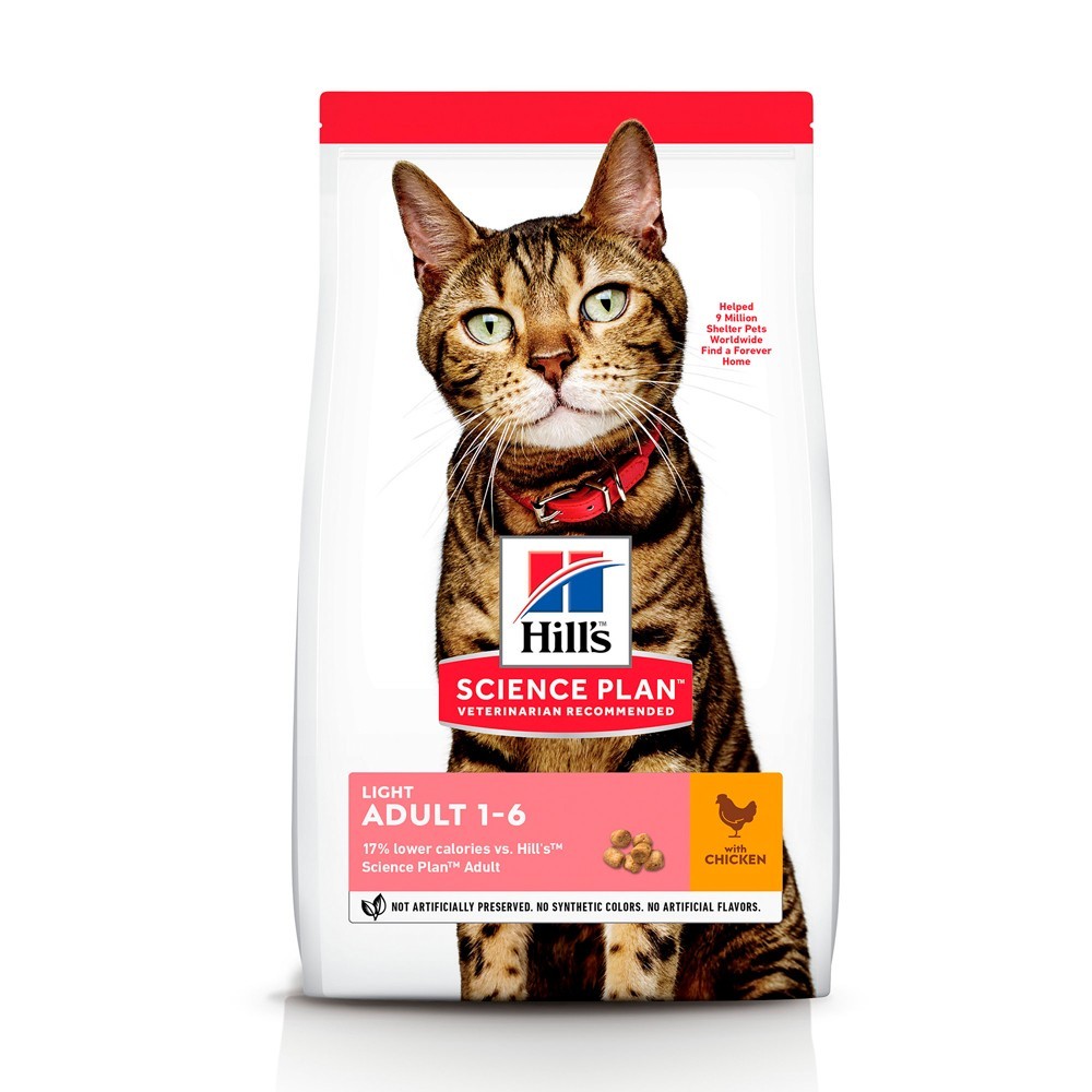 

Hill's SP Feline Adult Light Облегченный корм для кошек с курицей (1,5 кг)