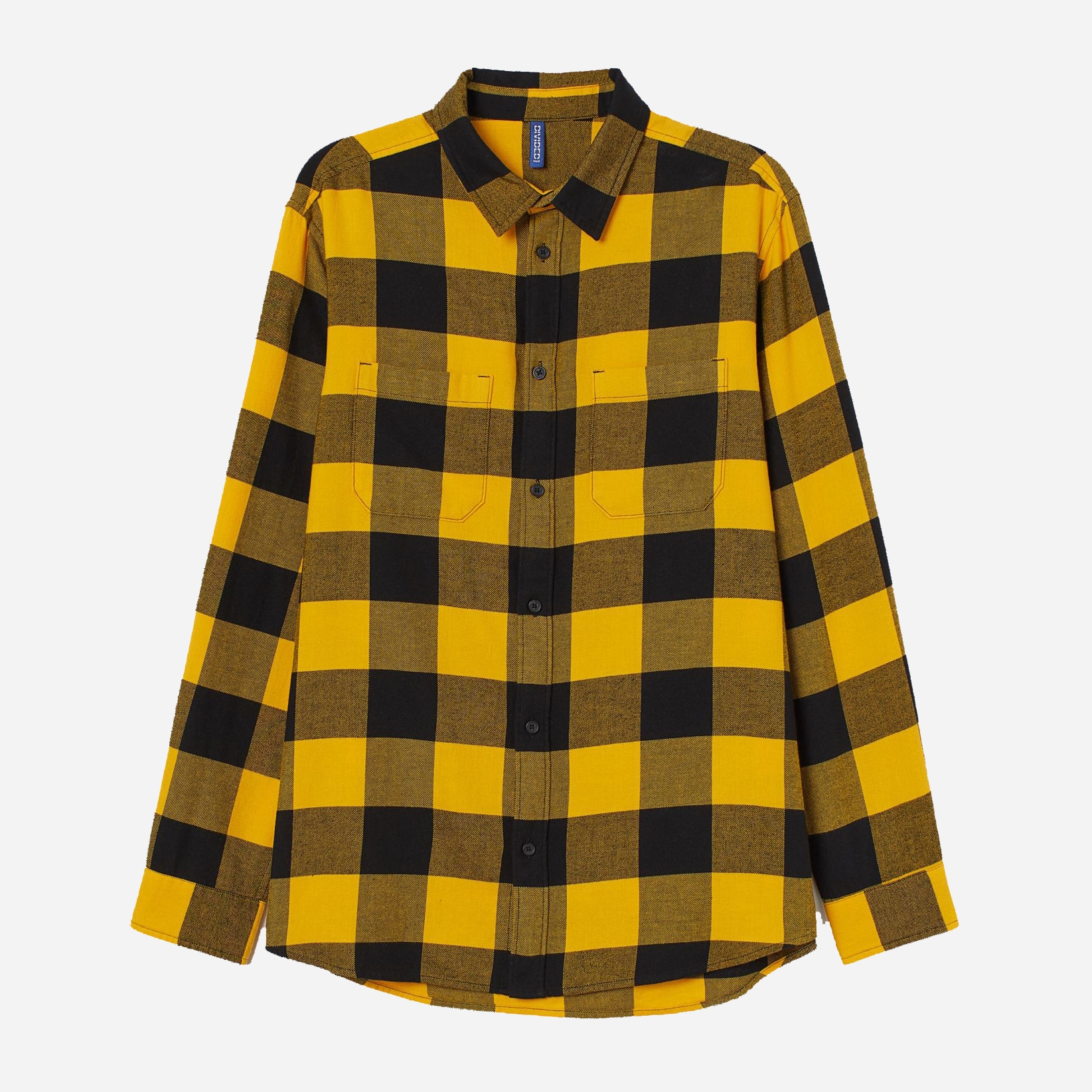 

Рубашка H&M 111-743840 S Желтая с черным