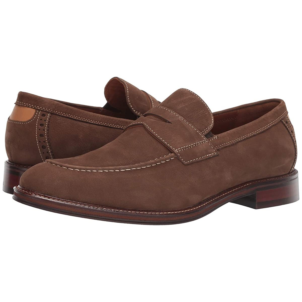 

Мокасины Johnston & Murphy Warner Penny Brown Tumbled Nubuck, 41.5 (265 мм)