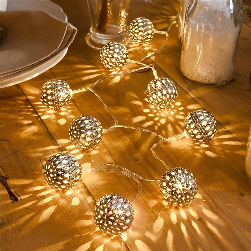 

Гирлянда мароканская 20 led, 3м, цвет теплый белый
