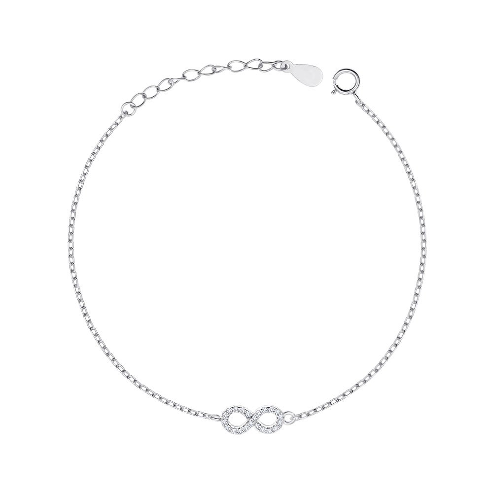 

Серебряный браслет с фианитами 000149049 16.5 размера