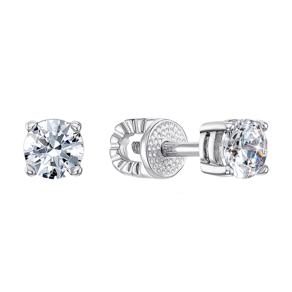 

Серебряные серьги-пуссеты с фианитом S Zirconia 000122197