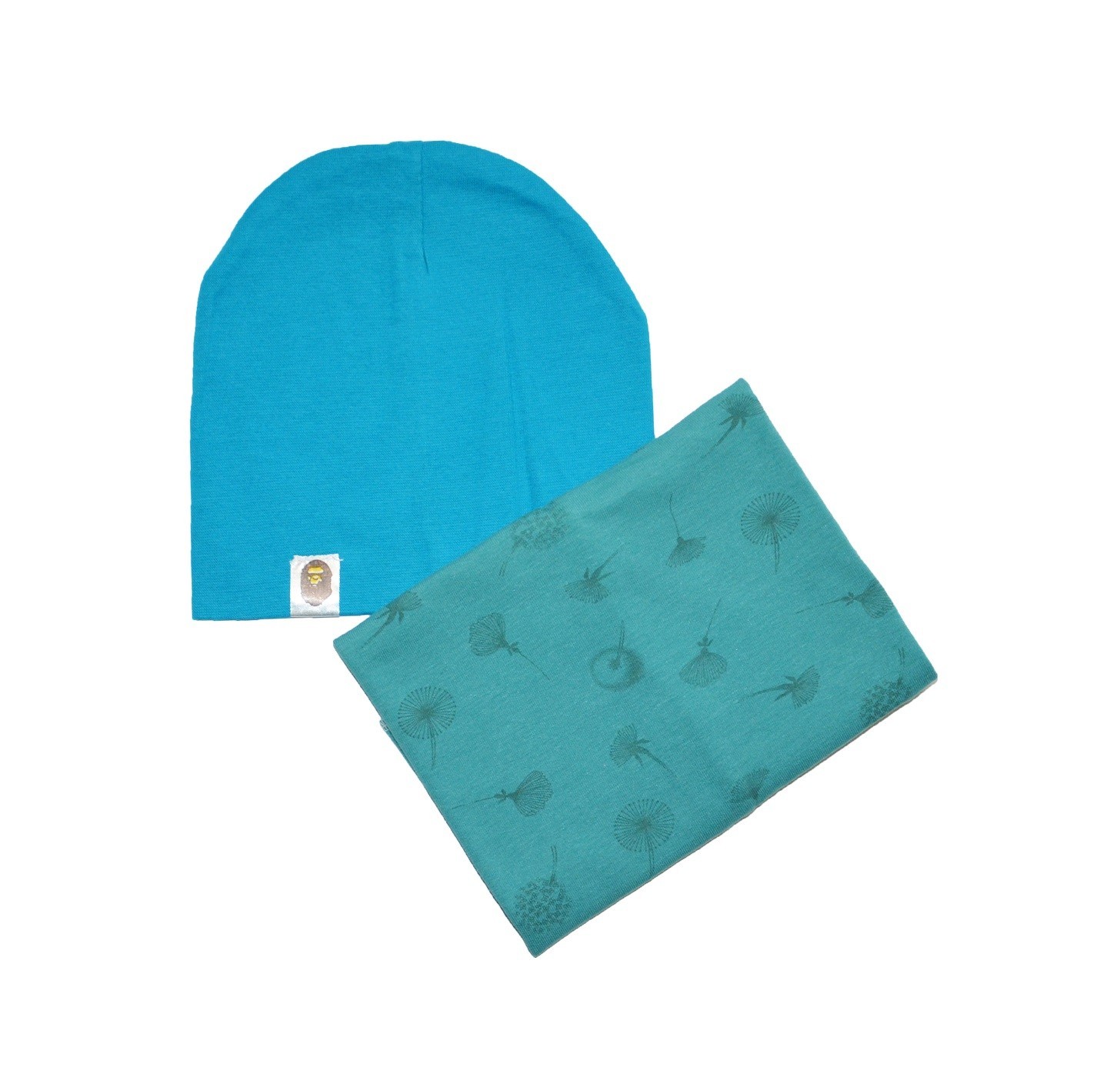 

Комплект Sweet Hats шапка и снуд цветы голубой 54 см (НУБ-01-508)