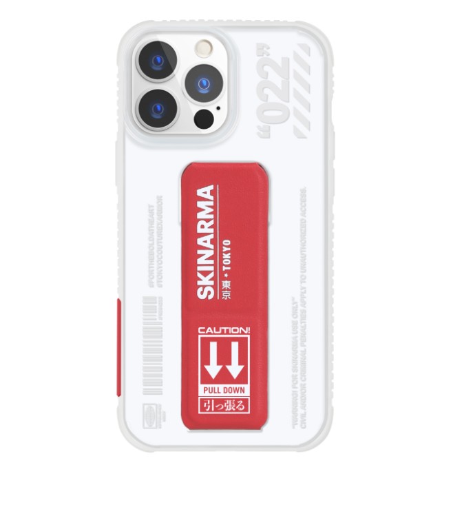 

Красно-прозрачный чехол Skinarma Taihi Sora для iPhone 13 Pro Max (6.7) Red