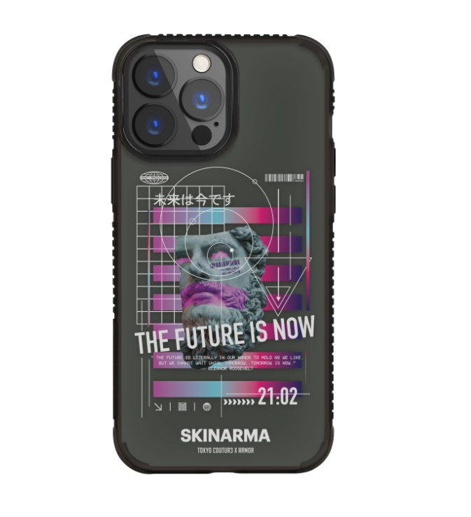 

Прозрачно-черный чехол Skinarma Mirai для iPhone 13 Pro (6.1) Smoke