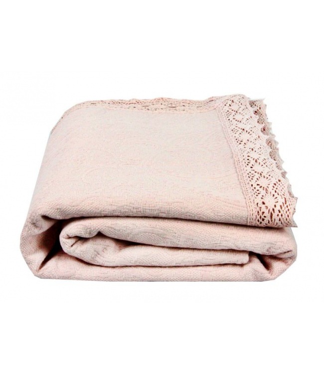 

Жаккардовое покрывало Gold Soft Life Odel пудровое 240*260 ts-02854