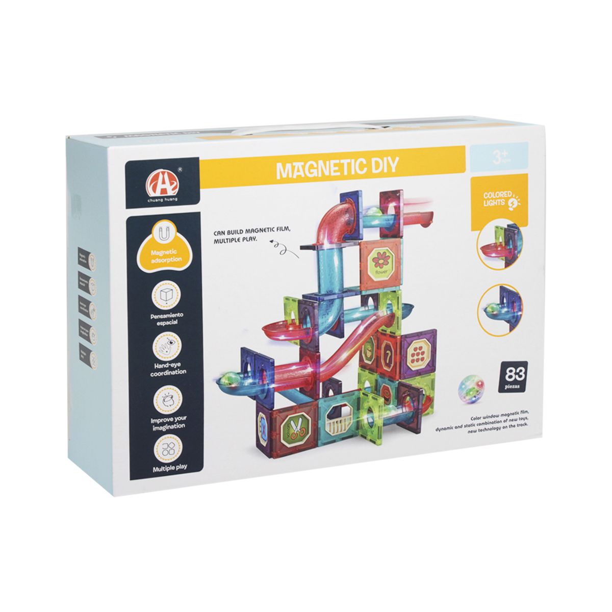 

Конструктор магнітний Magnetic DIY 83 дет chuang huang (CH1031) (173883)