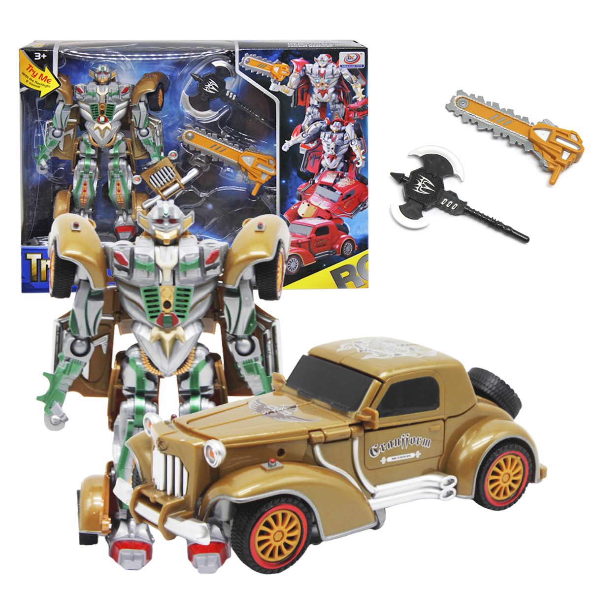 

Трансформер Warrior Car вид 2 Xinlexuan Toys (668-3) (171283)