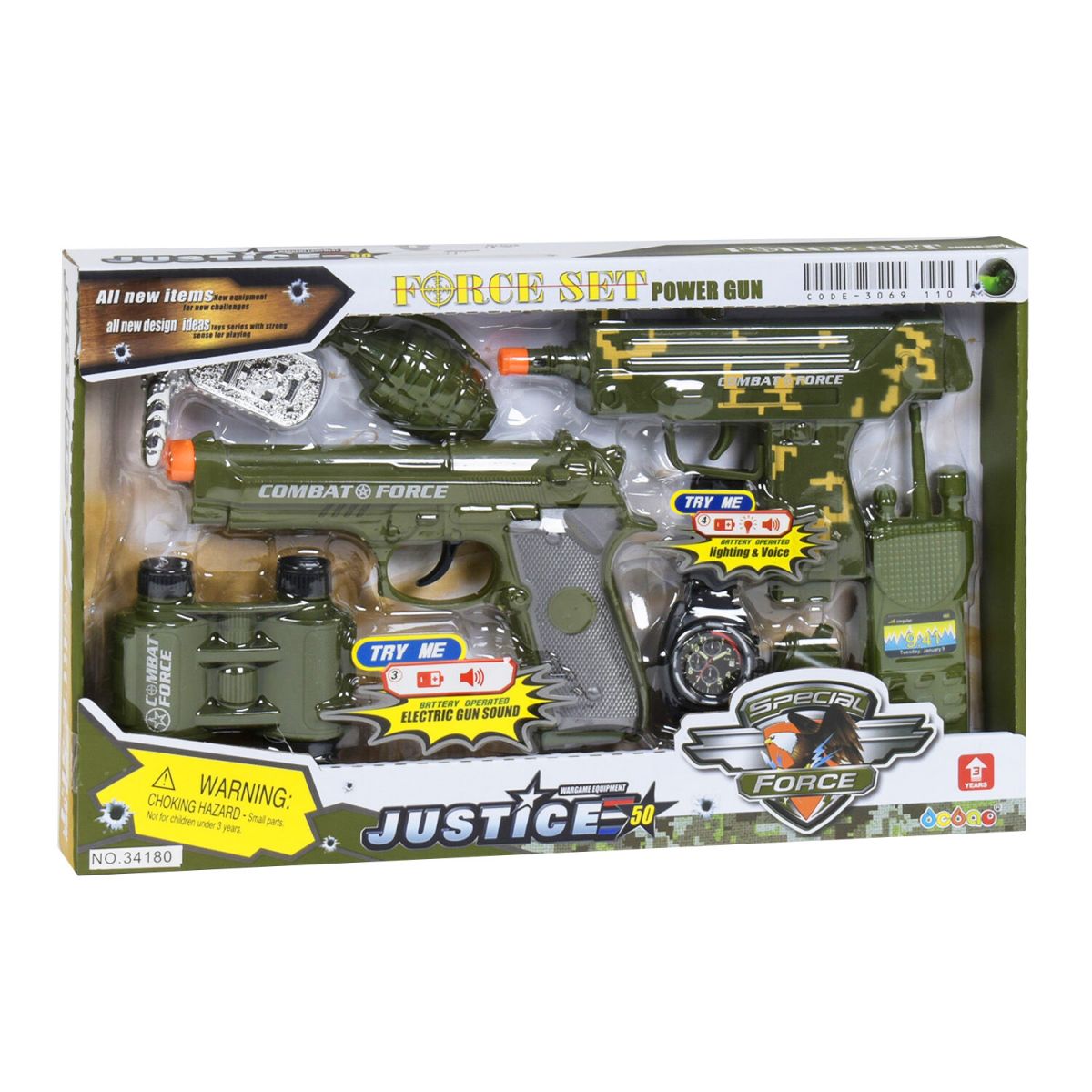 

Набор военного Special Force со звуком и светом MiC (34180) (121376)