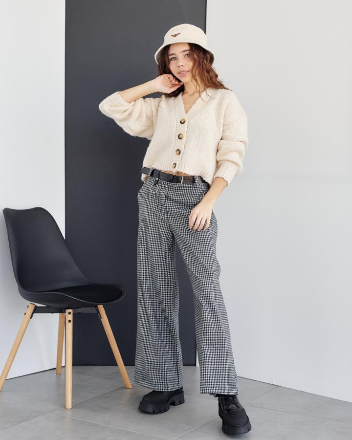 

Брюки Madlen пд6279 чорні, білі 134