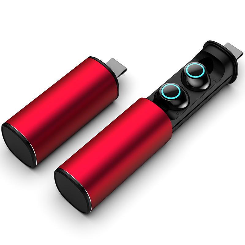 

Беспроводные Bluetooth наушники портативные водонепроницаемые S5 Red TWS Красные