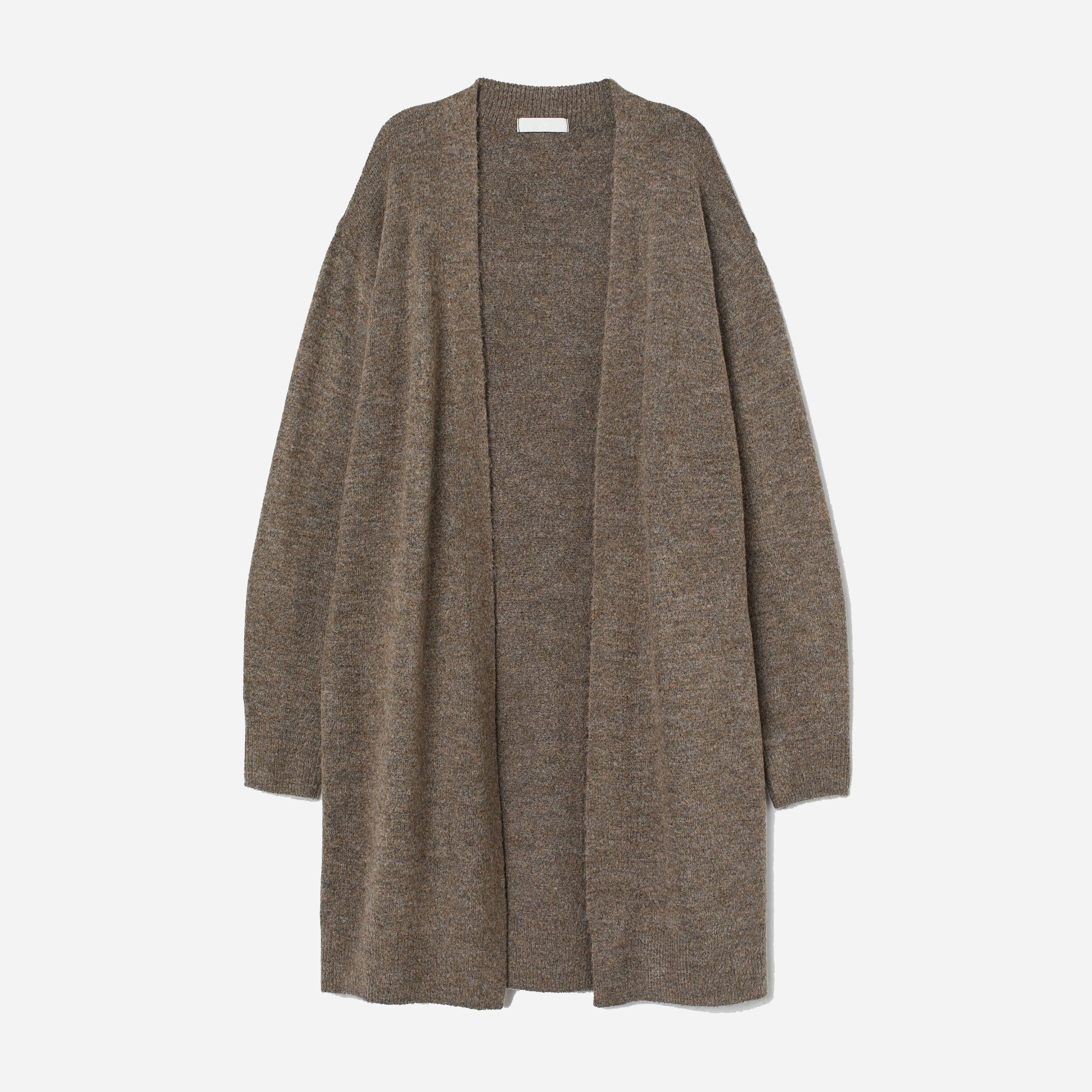

Кардиган H&M 6605990wt  Коричнево-серый меланж, Кардиган H&M 6605990wt S Коричнево-серый меланж