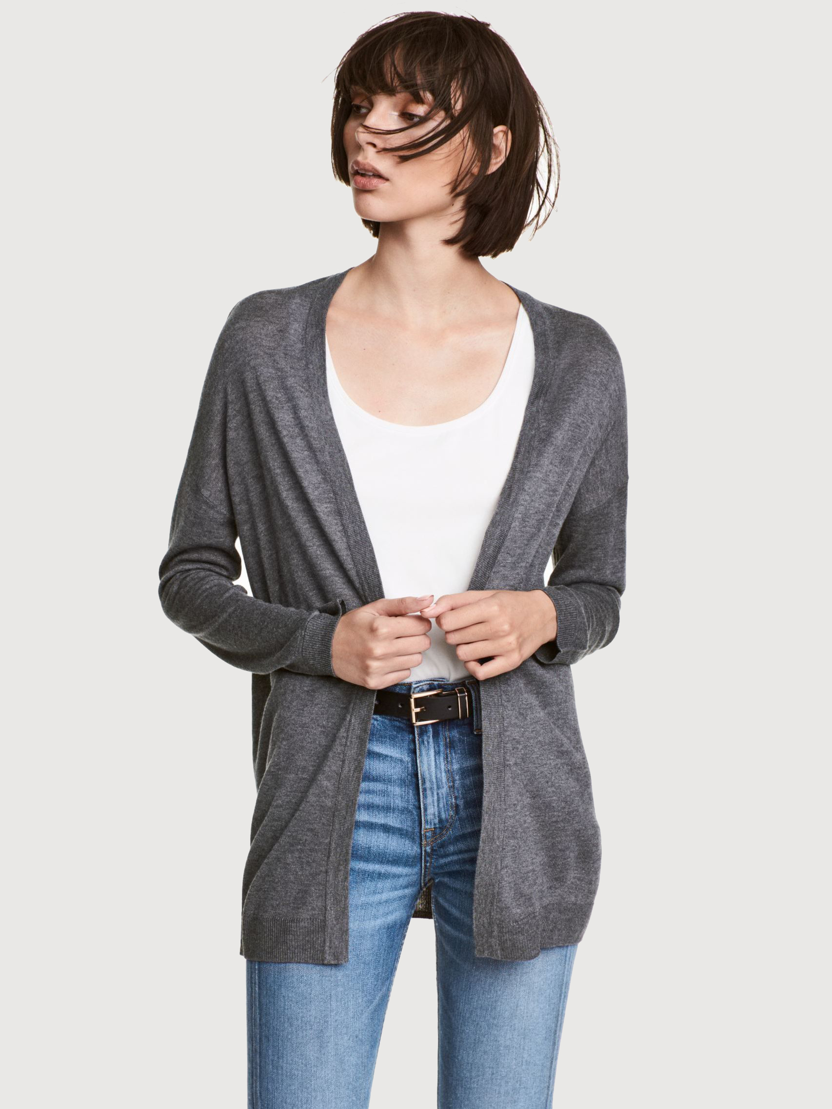 

Кардиган H&M 97162568  Темно-серый, Кардиган H&M 97162568 XS Темно-серый