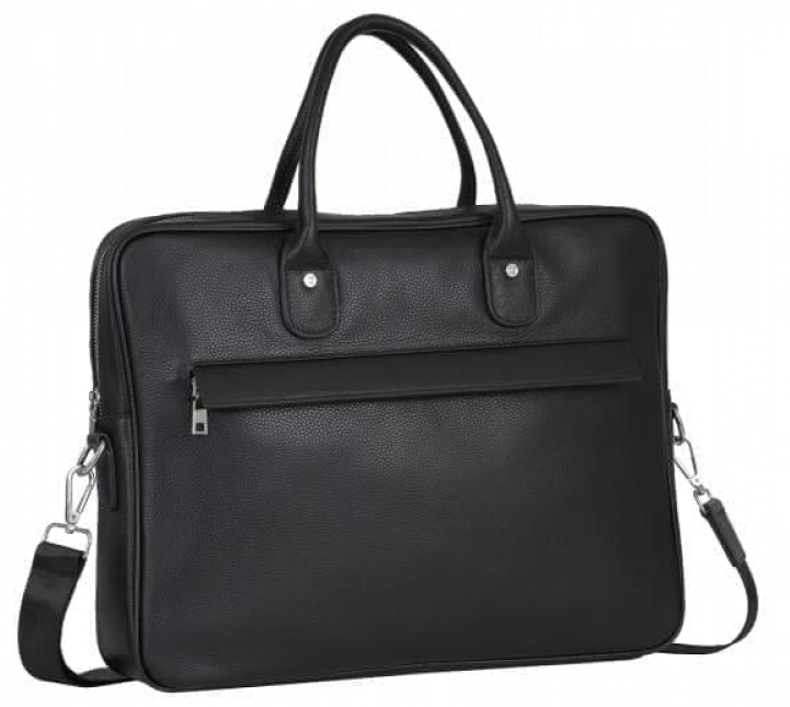 

Портфель TIDING BAG A25-17611A кожаный Черный