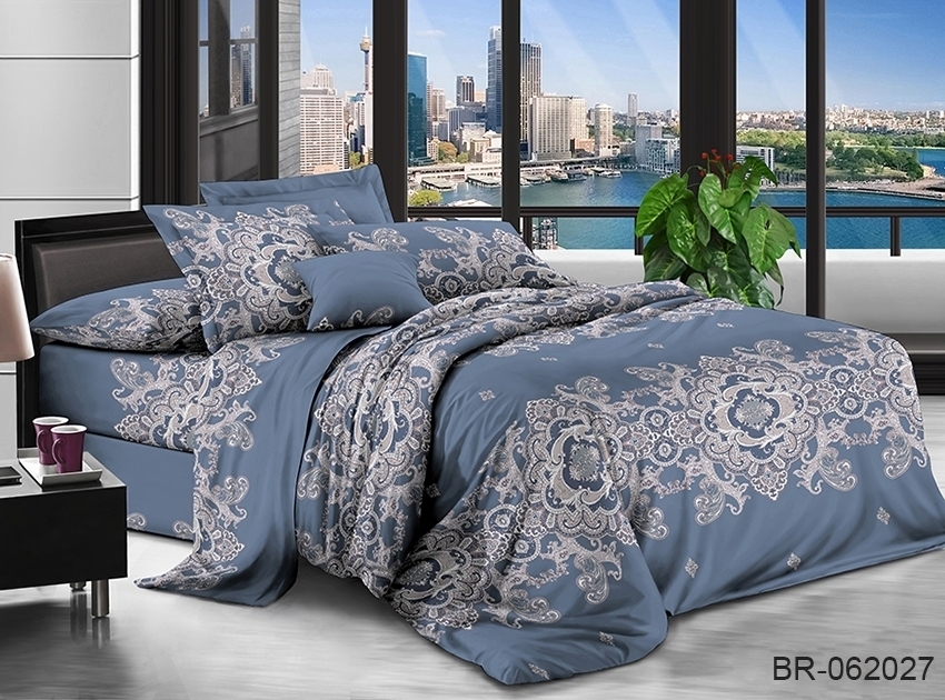 

Комплект постельного белья ТАГ Евро Поликоттон поcтільна білизна 220x240 см Простынь классическаяBR062027