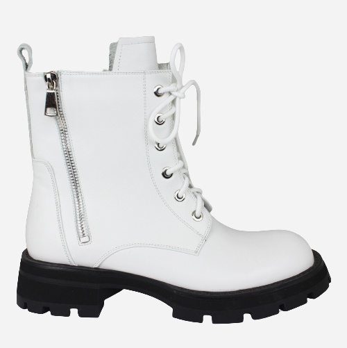 Акція на Жіночі зимові черевики високі Blizzarini H2520-3609M-H85 35 22.5 см Білі від Rozetka