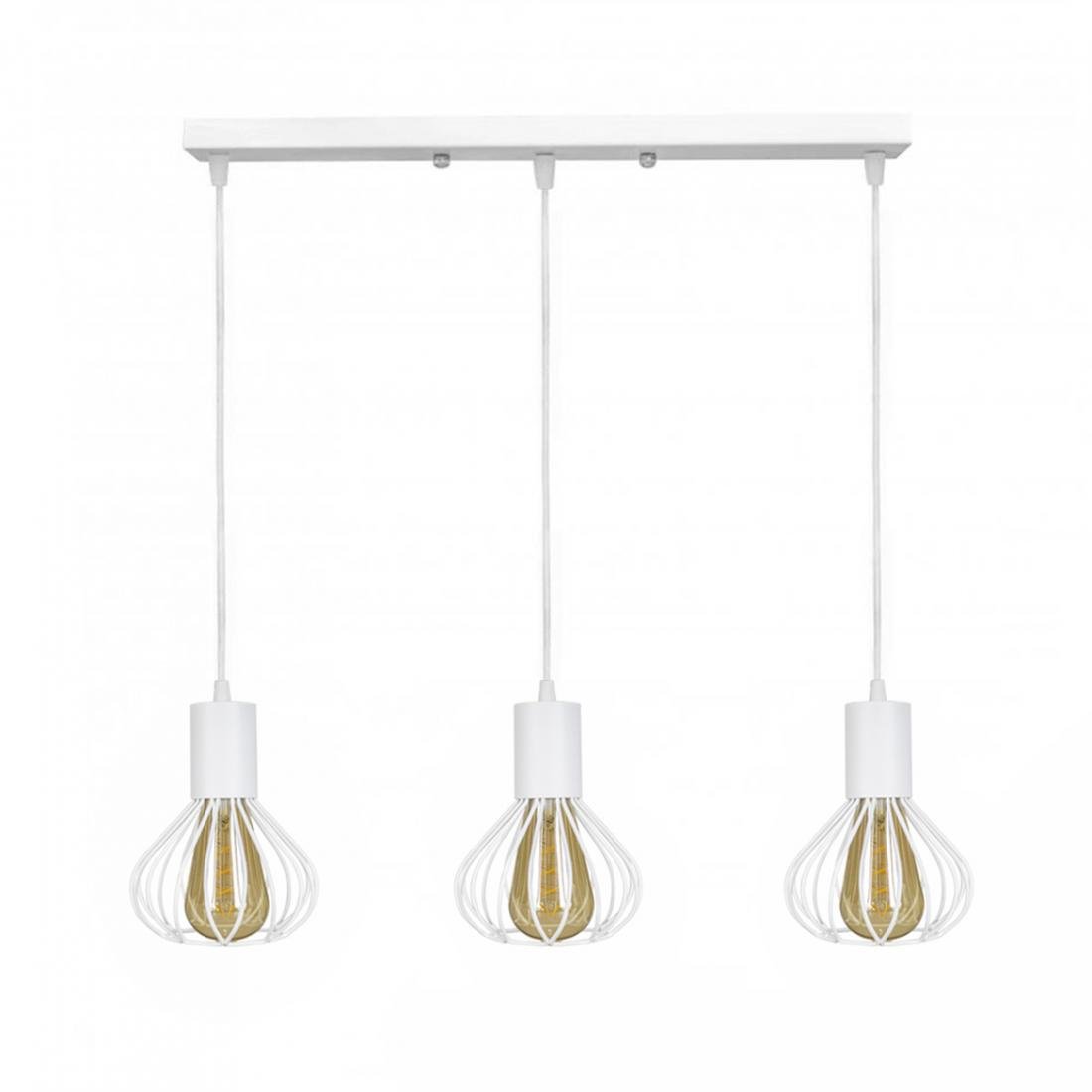 

Светильник лофт подвесной на планке MSK Electric Lotus белый NL 1415-3W