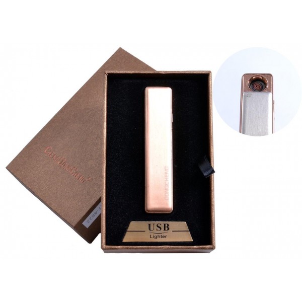 

USB зажигалка в подарочной упаковке (спираль накаливания, оранжевый) 4822-4