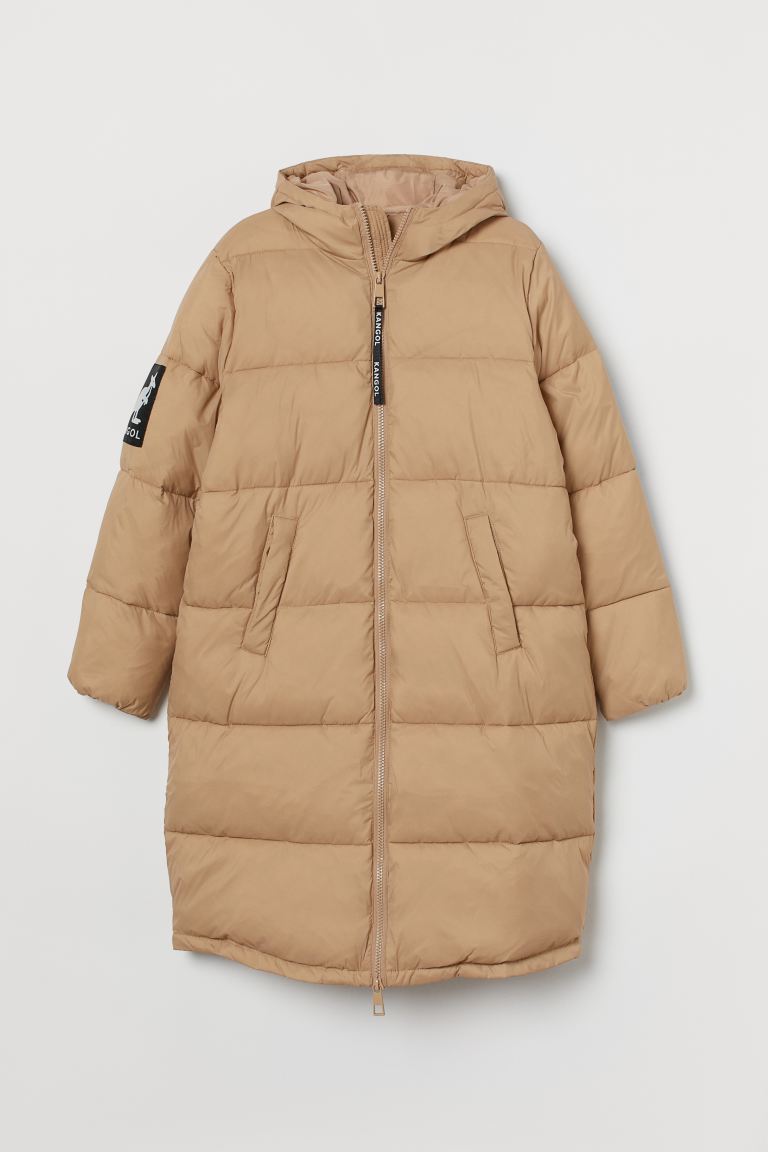 

H&M+ Длинная куртка H&M  Бежевый, H&M+ Длинная куртка H&M L Бежевый