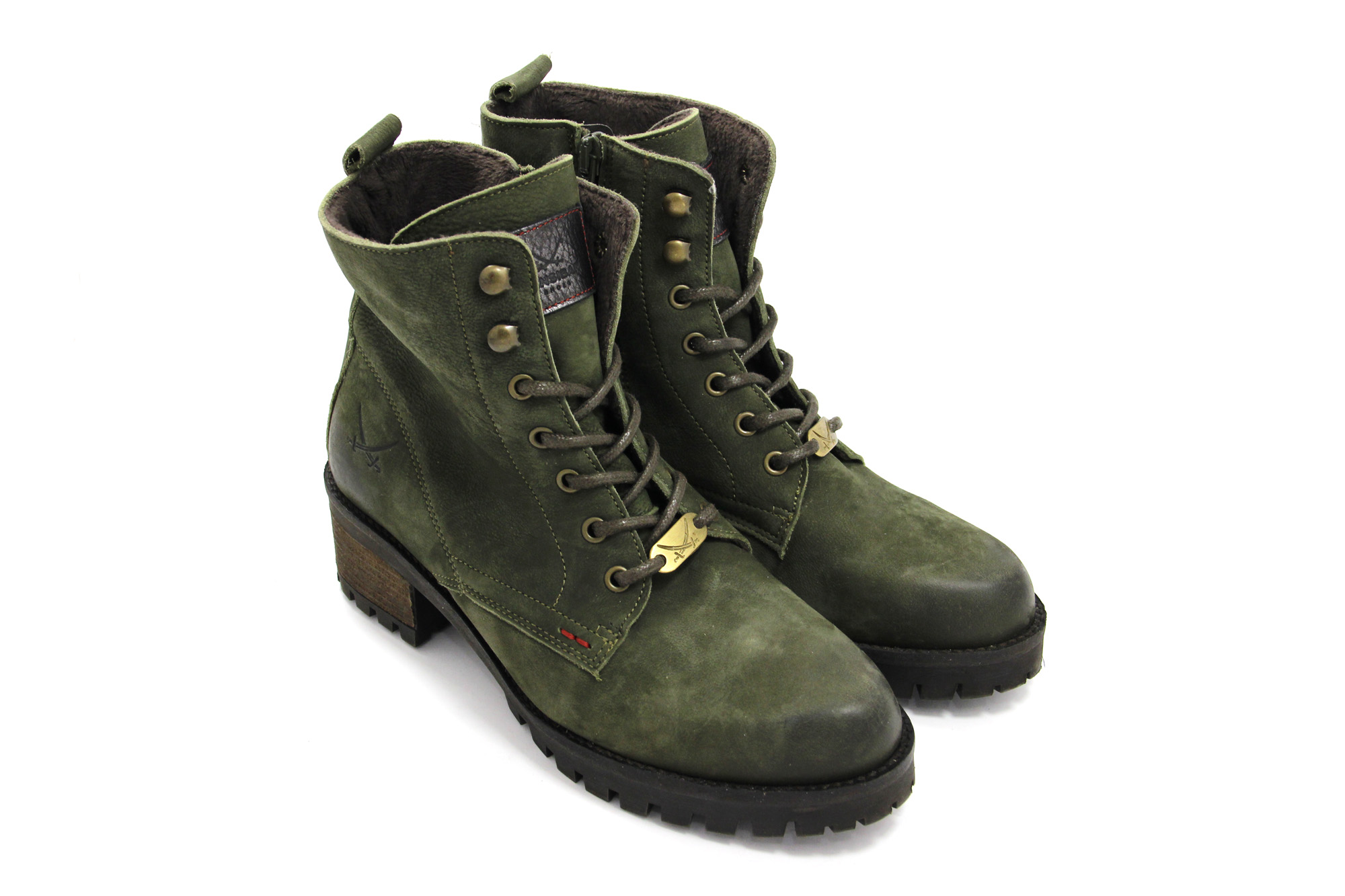 

Женские ботинки Sansibar Shoes Хаки 37 #10307
