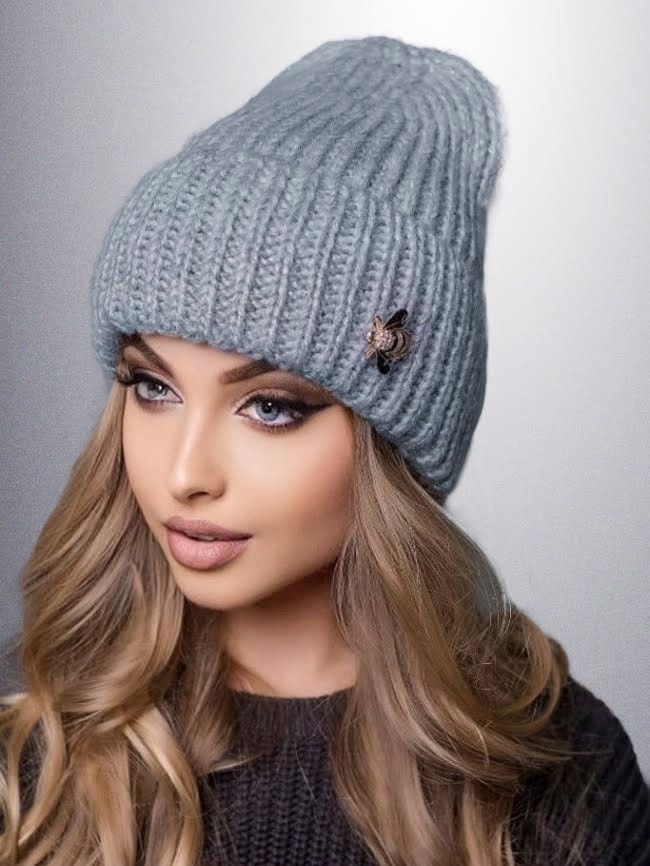 

Женская шапка на флисе Flirt 1121 Бонита серая 54-57 см