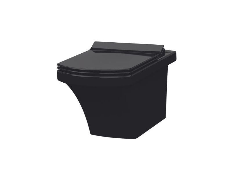 

чаша подвесного унитаза черная с сид. Ultra Slim Soft Close IDEVIT Vega SETK2804-0606-071-1-6000