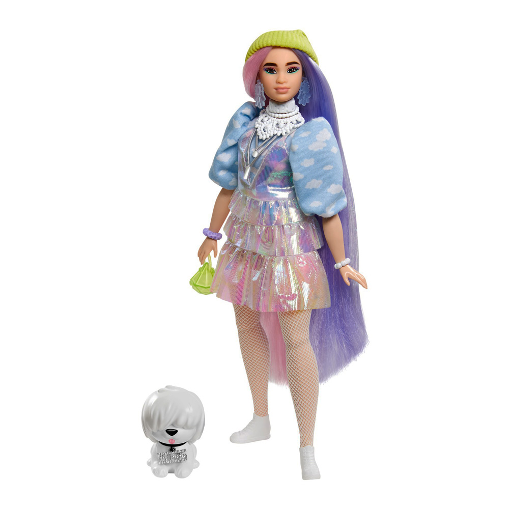 

Кукла Barbie "Екстра" Mattel в cалатовой шапке