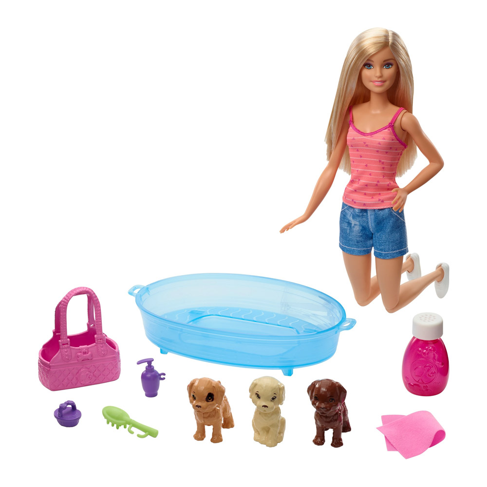 

Кукольный набор Barbie "Искупай щенка" GDJ37