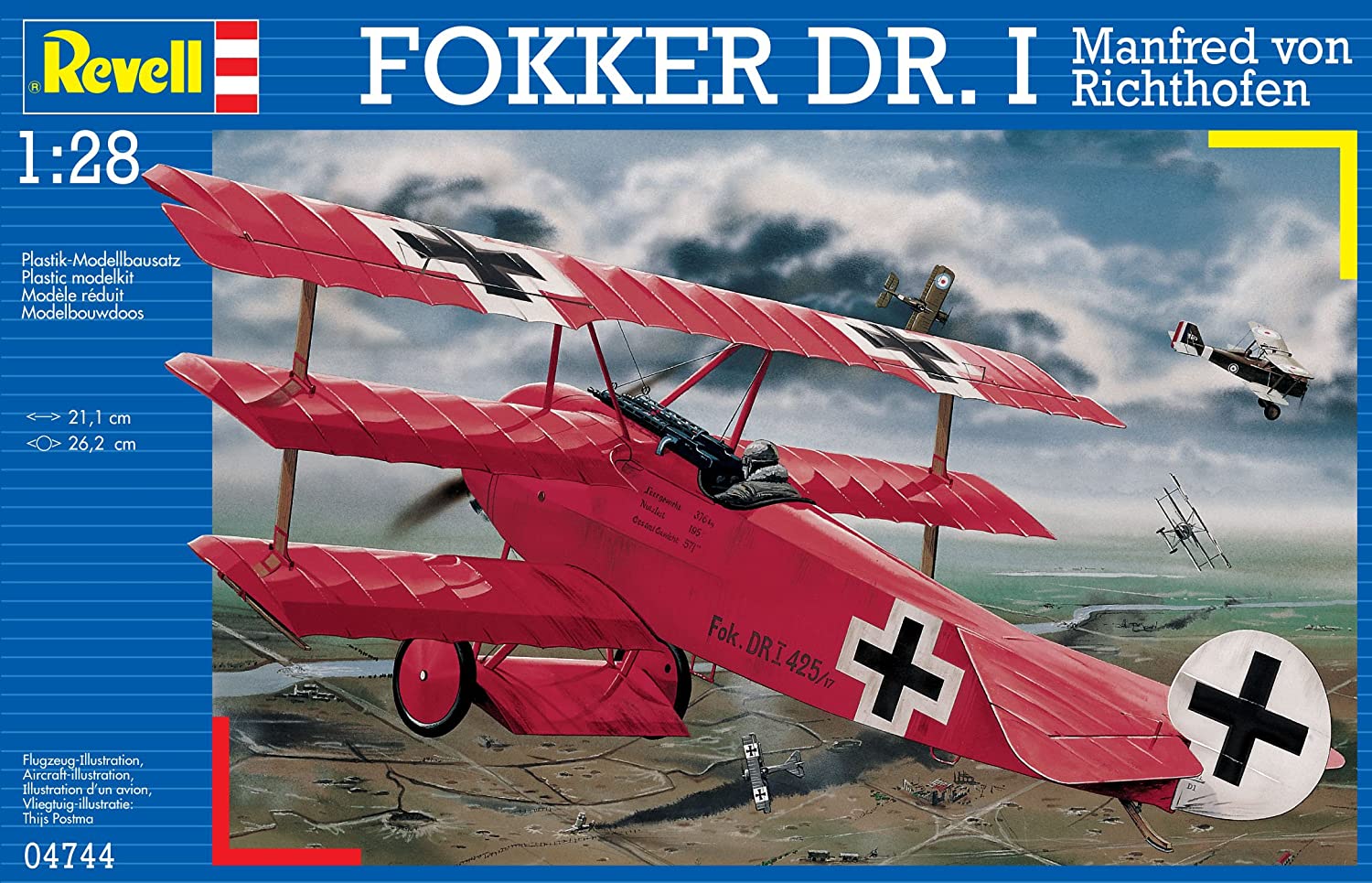 

Сборная модель REVELL Fokker Dr.I "Richthofen" (MR-4744)