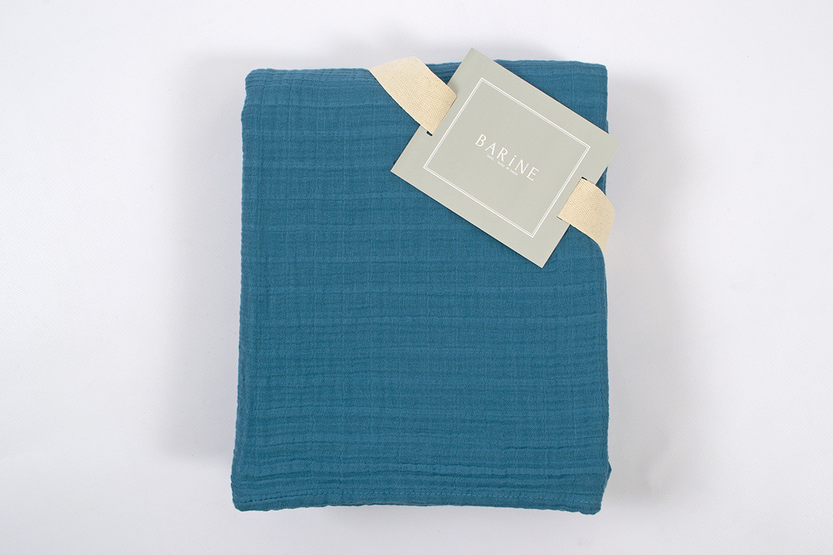 

Покрывало Barine - Muslin lyons blue 200*225 голубой