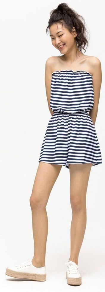 

Комбинезон H&M 6371248 36 Синий с белым