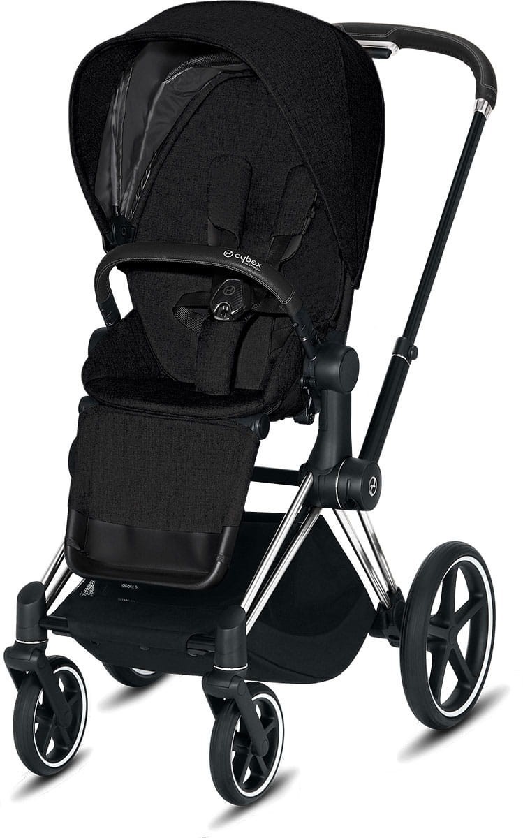 

Прогулочная коляска Cybex e-Priam Stardust Black Plus шасси Chrome Black