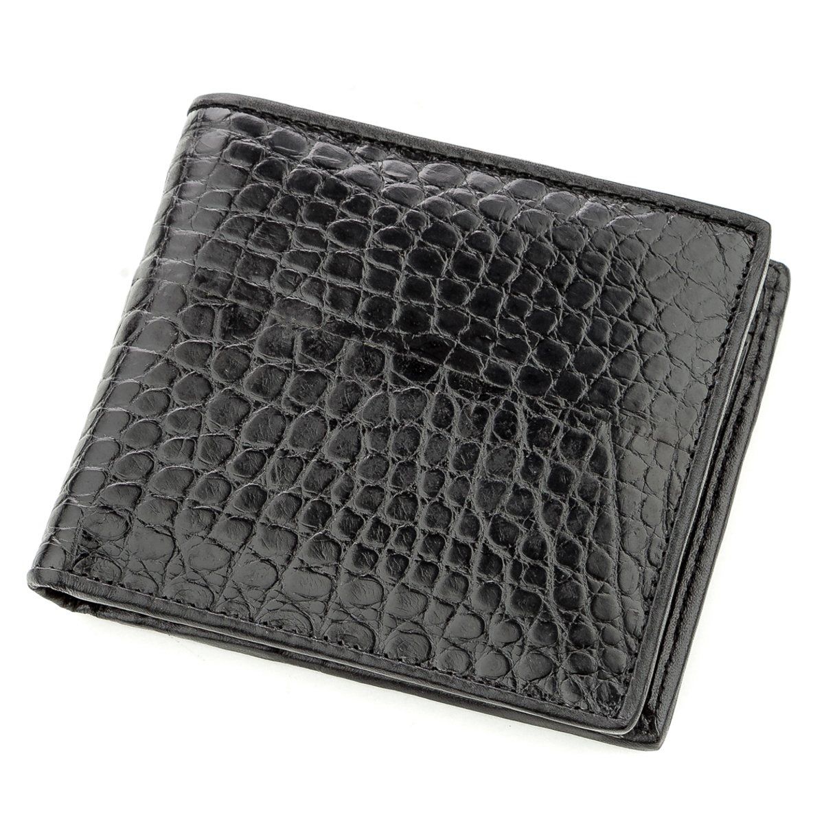

Кошелёк CROCODILE LEATHER 18584 Кожа крокодила Черный