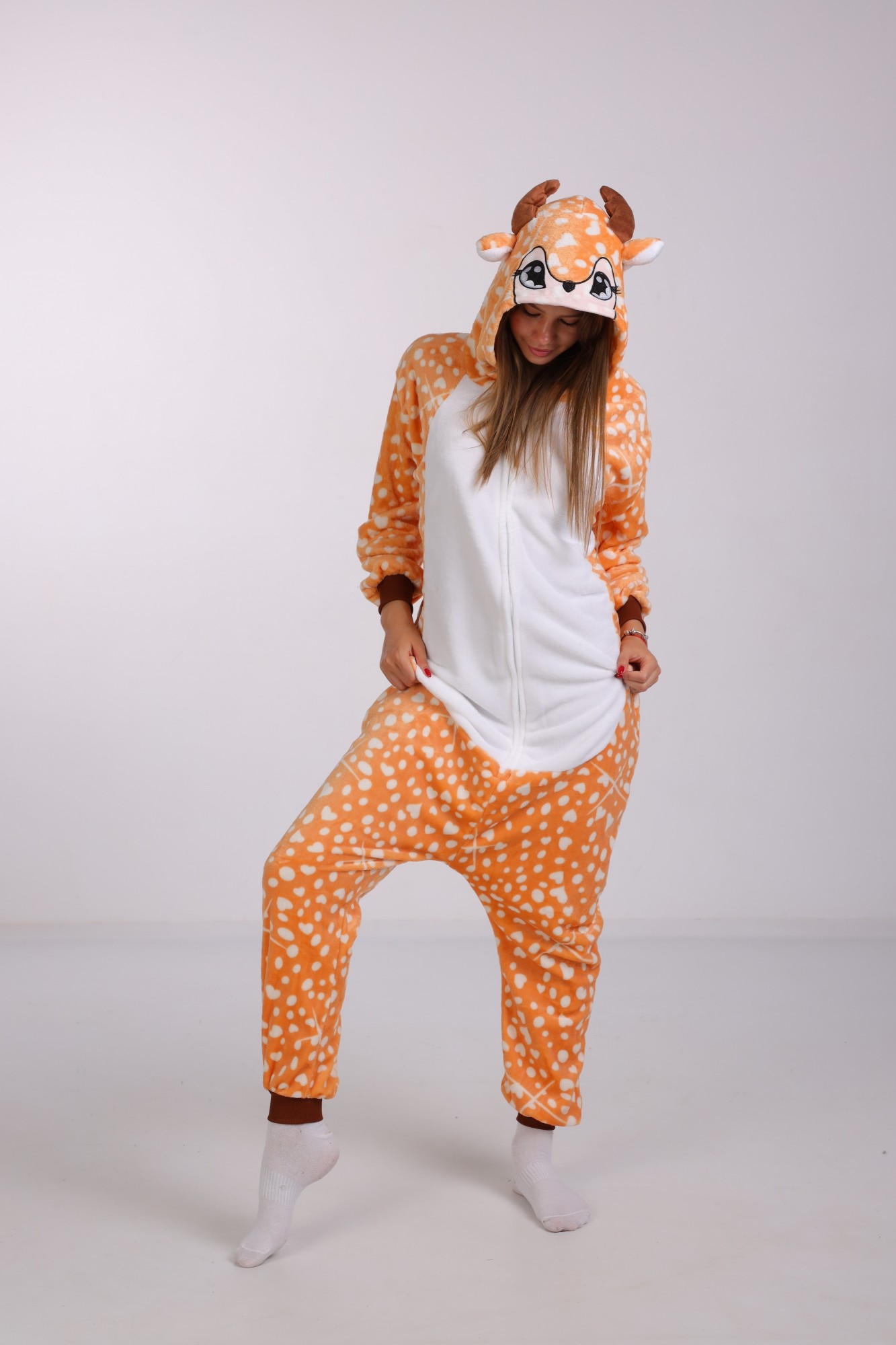 

Пижама Кигуруми Kigurumi Олень Бемби Bembi Для Детей И Подростков Бежевый 110-120 см. (2026)