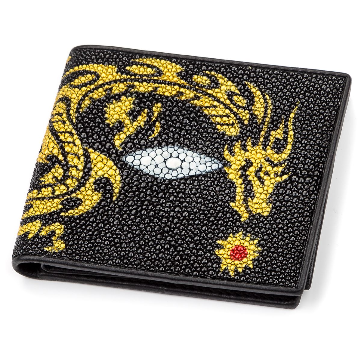 

Кошелёк STINGRAY LEATHER 18058 Кожа ската Черный