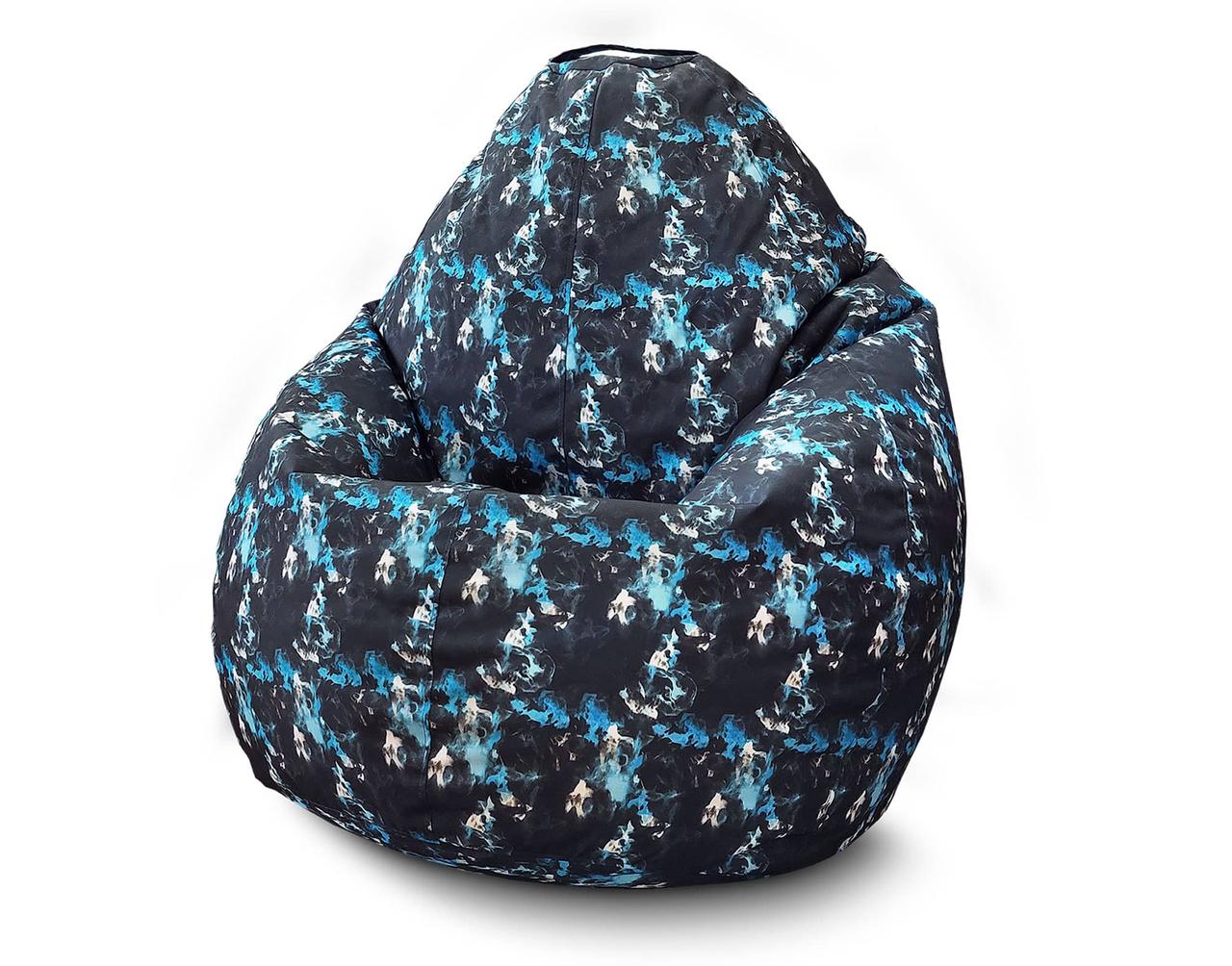 

Кресло мешок груша iPuff "Синий дым" Оксфорд XXXL (100х135 см)