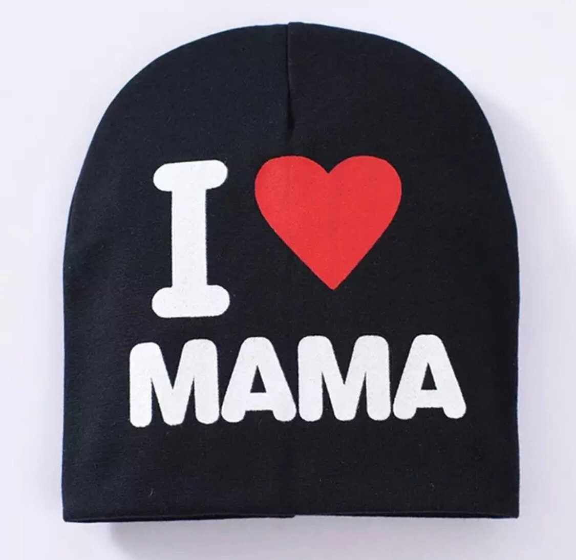 

Шапка I love mama 1- 4 лет (44-52 см) черная М00196