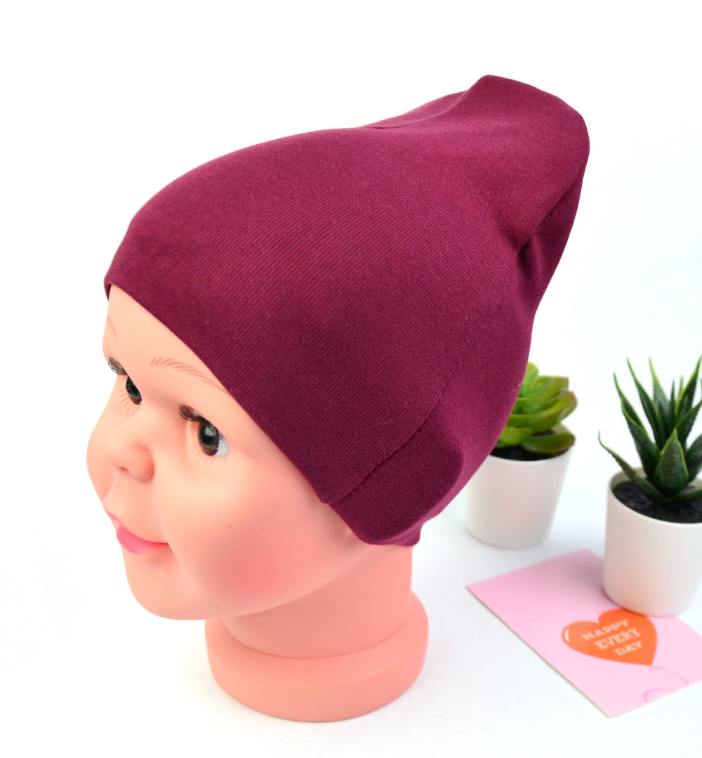 

Шапка Classic бордовая 1- 4 лет (44-52 см) J0193