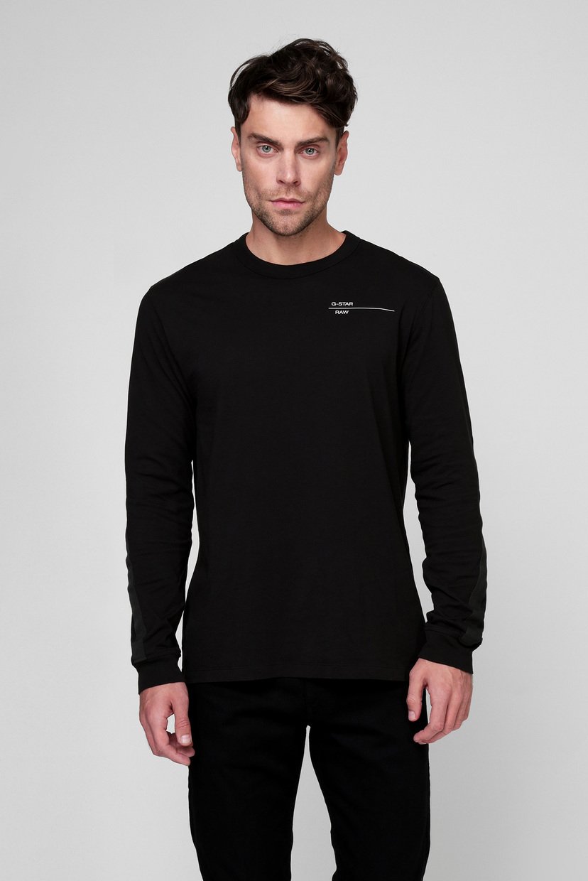 

Мужской черный лонгслив G-Star RAW  D20199,336, Мужской черный лонгслив G-Star RAW L D20199,336
