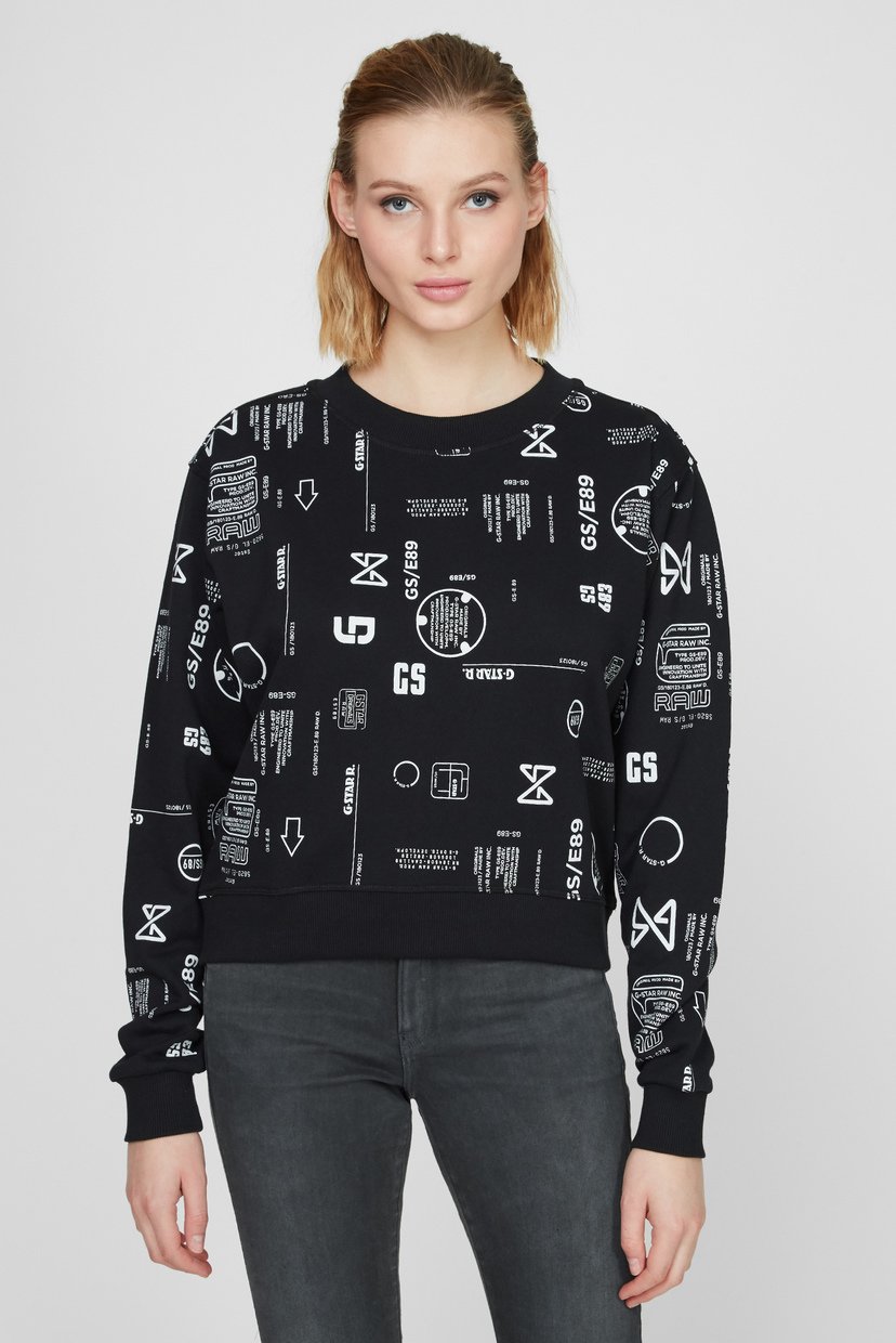 

Женский черный свитшот G-Star RAW  D20500,C365, Женский черный свитшот G-Star RAW S D20500,C365