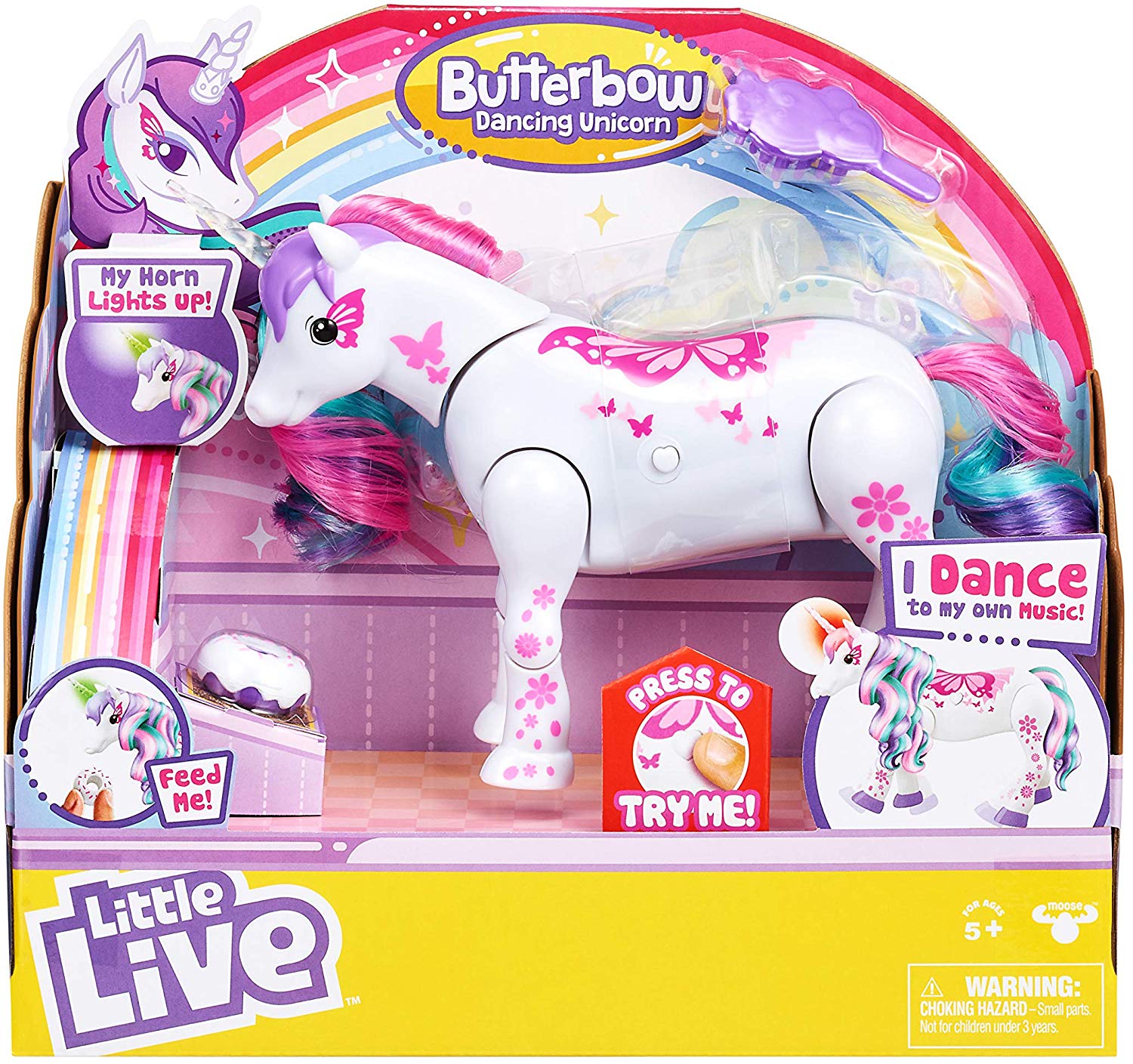 

Интерактивный танцующий единорог Искорка Little Live Pets Unicorn Butterbow