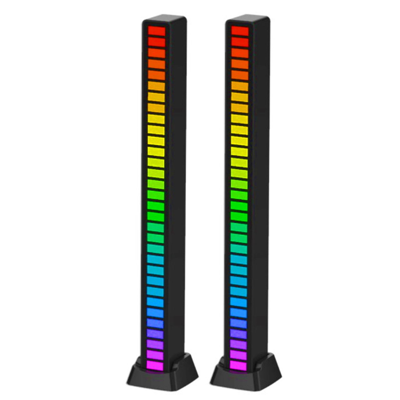 

Музыкальный светильник RGB Черный USB лампа Звуковое управление Набор из 2 шт
