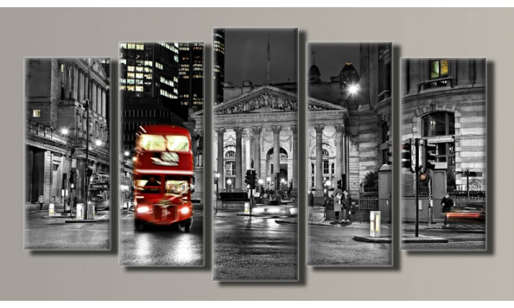 

Модульная картина на холсте "London" Holstart 71х128 см